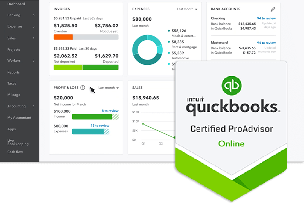 Phoenix Quickbooks Services Virtual Services KPI Bookkeeping